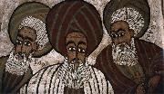 unknow artist The three patriarchs: Abraham, Isaak and Jakob oil painting on canvas